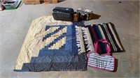 Small handmade quilt, food carrying