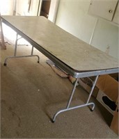 Old folding table approx 6 foot long