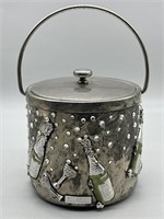 St. John Millenium Silver Tone Lidded Ice Bucket