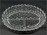 Fostoria American Divided Oval Dish