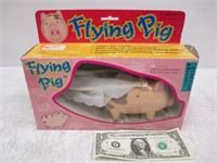 Vintage Flying Pig Toy in Box - Untested