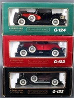 3 Diapet Diecast Model Cars in Boxes G122-4