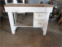 Wood work table