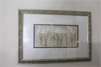Gold Gilt Signed to Print Floral Print by BLUM