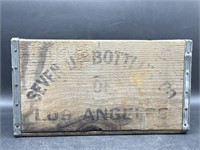 VTG Seven UP Bottling Co Los Angeles Wood Crate