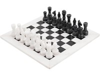 Radicaln Marble Chess Set 15 Inches White and