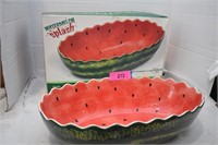 Oneida Ceramic Watermelon Serving Bowl. NIB