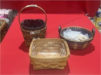 3 Longaberger basket