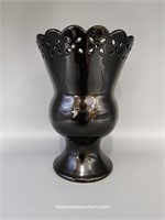 Beautiful Black Ceramic 9"H Vase