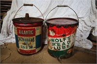 Wolfs Head & Atlantic 5 Gallon Cans