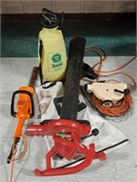 Pump Sprayer, Blower Vac, Hedge Trimmer