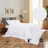 PHF 100% Cotton Waffle Weave Blanket Oversized Kin