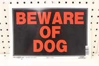 Lot of 3 Beware of Dog Signs