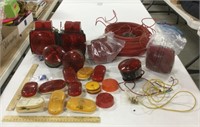 Lights lot w/ red wire