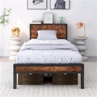 Like New Ikeston Slat Bed full/Double black/brown