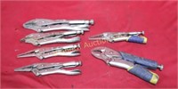 Vise Grip/Irwin Locking Pliers 6pc lot