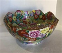Beautiful oriental bowl with vibrant colored