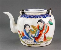 Chinese Famille Rose Porcelain Teapot Guangxu Mark