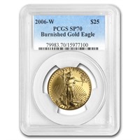 2006w 1/2 Oz Burnished Gold Eagle Ms/sp70