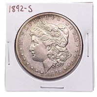 1892-S Morgan Silver Dollar ABOUT UNCIRCULATED