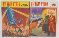 2 Imagination Science Fiction Magazines - Feb.