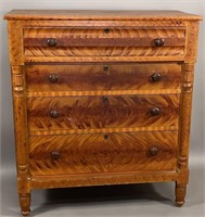 Decorated chest of drawers ca. 1835; softwood