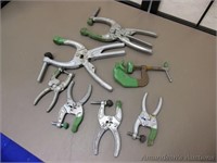 7 Various Sized Clamps