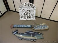 Wooden & Ceramic Wall Welcome Signs