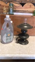 Metal kerosene lamp and oil