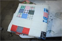 HAND STITCHED FULL SIZE PATCHED QUILT