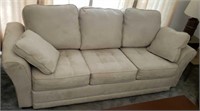 Suede Couch 88in.Long