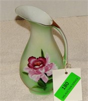 Hand-painted flower water pitcher
