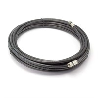 50' RG6 Coaxial Cable  Black  Weatherproof Connect