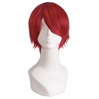 MapofBeauty Men's Short Straight Wig Cosplay Costu