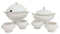 (6) FRENCH & ITALIAN CERAMIC SOUP BOWLS & TUREENS