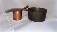 3 PIECES OF COPPER COOKWARE