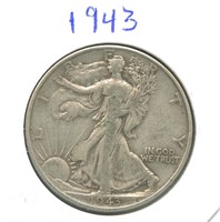 1943 Walking Liberty Silver Half Dollar