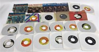 Lot of 23 Vintage Beatles 45 Records