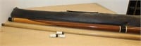 POOL CUE STICK WITH CASE-ASIS