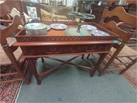 Mahogany Silver Table in Chippendale Style