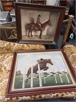 C. M. O'Brien "Hunting Cob" Signed OIL and