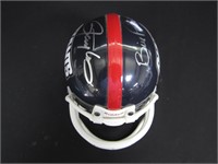 Taylor & Parcells Signed Mini Helmet Heritage COA