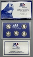 2004 U.S. Mint 50 Quarters Proof Set w/COA