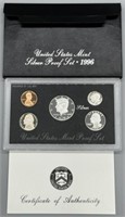 1996 United States Mint Silver Proof Set w/COA