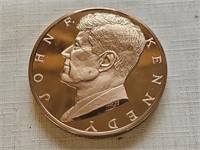 Franklin Mint 1986 JFK Large Bronze Medallion