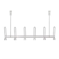 Home Basics Durable 12-Hooks Over-The-Door Hanging