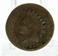 1863 Indian Head Copper Nickel Cent