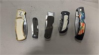 5 POCKET KNIVES