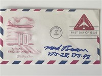 Test pilot Mark Brown signed cover