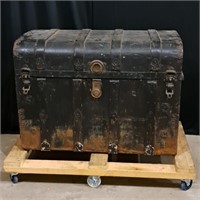 Antique Trunk with Drawer Insert